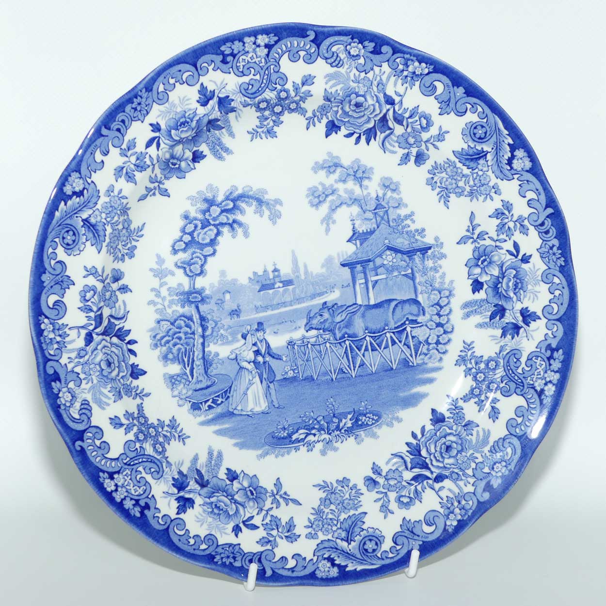 Spode Blue Room Collection | The Rhinoceros House plate | 26cm