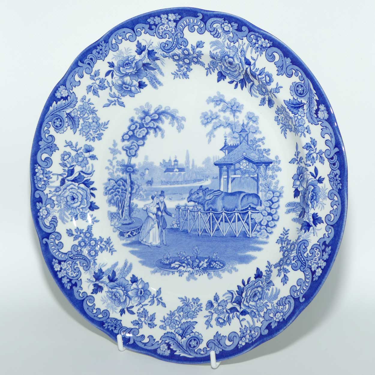 Spode Blue Room Collection | The Rhinoceros House plate | 26cm