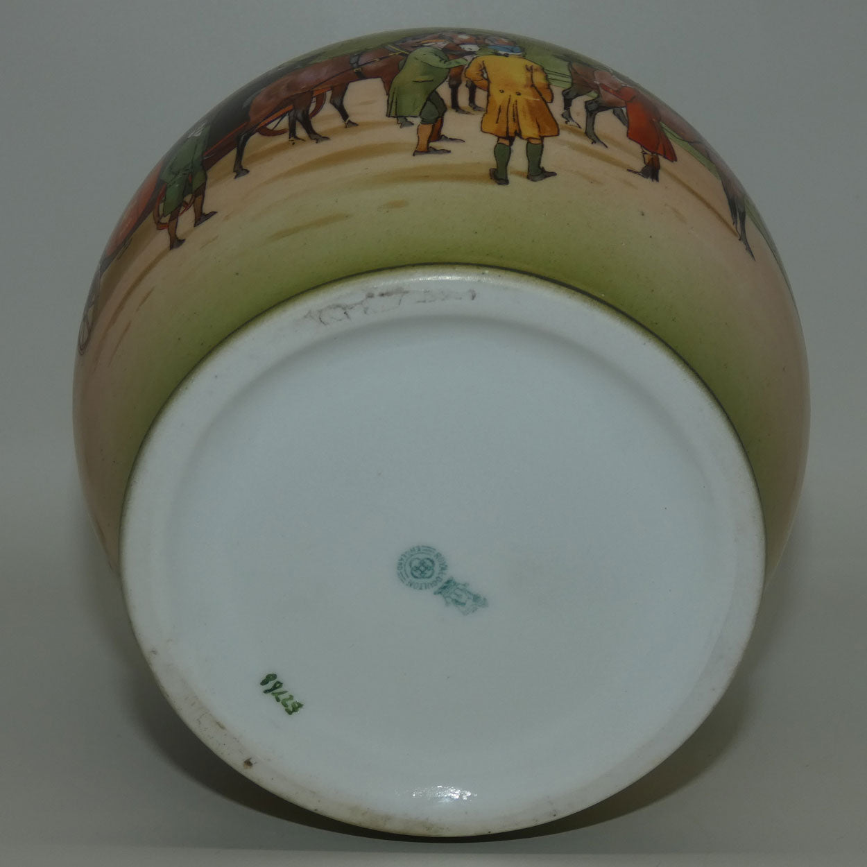 Royal Doulton Blue Sky | Coaching Days lidded biscuit barrel E2768