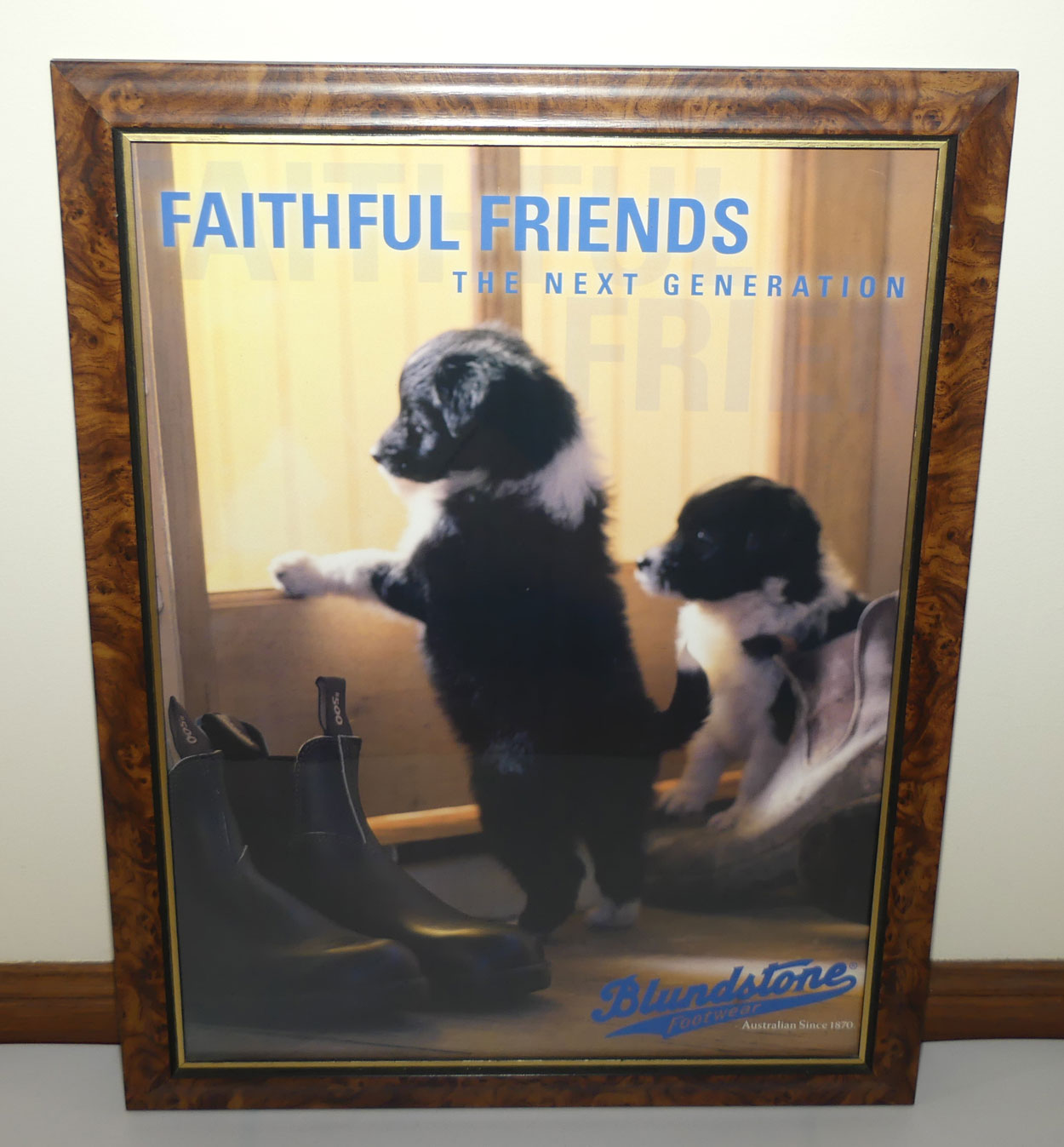 Blundstone Footwear | Blundstone Boots Faithful Friends Framed Advertising Print
