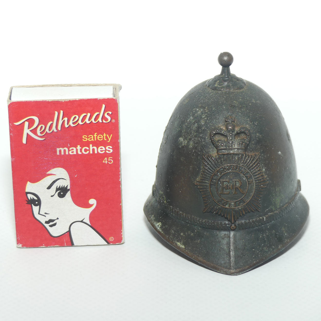 Vintage Metropolitan Police London Bobby Bell | ER badge