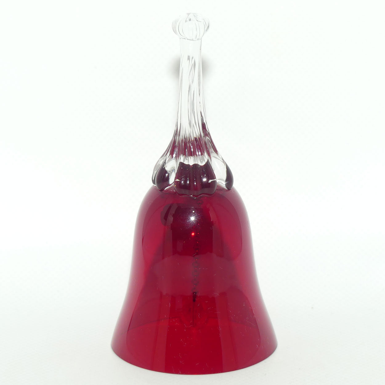 Vintage Bohemian Glass Ruby Glass bell