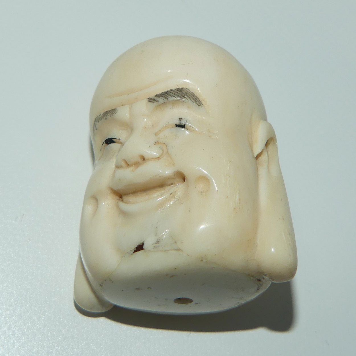 Chinese Carved Bone Buddha caricature