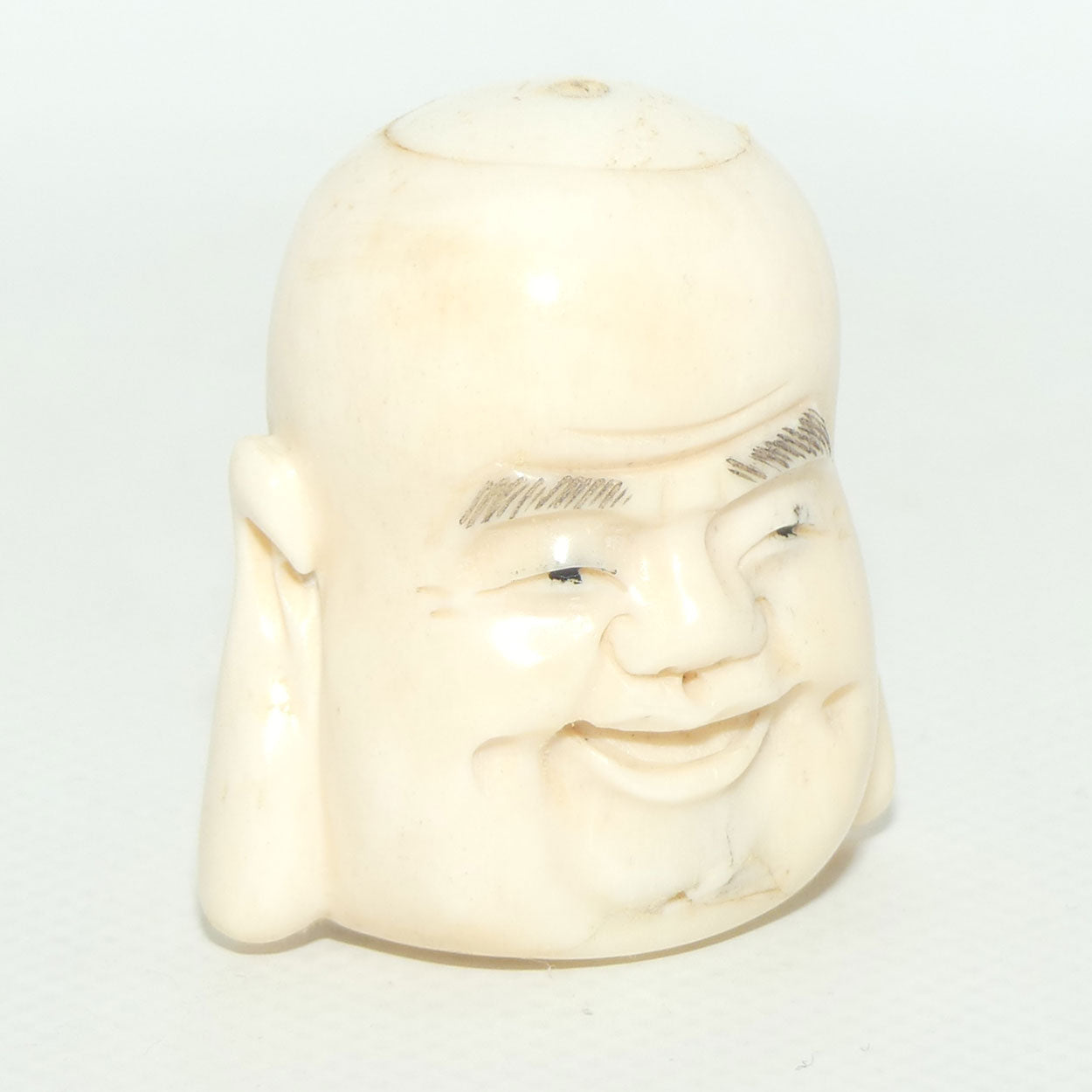 Chinese Carved Bone Buddha caricature