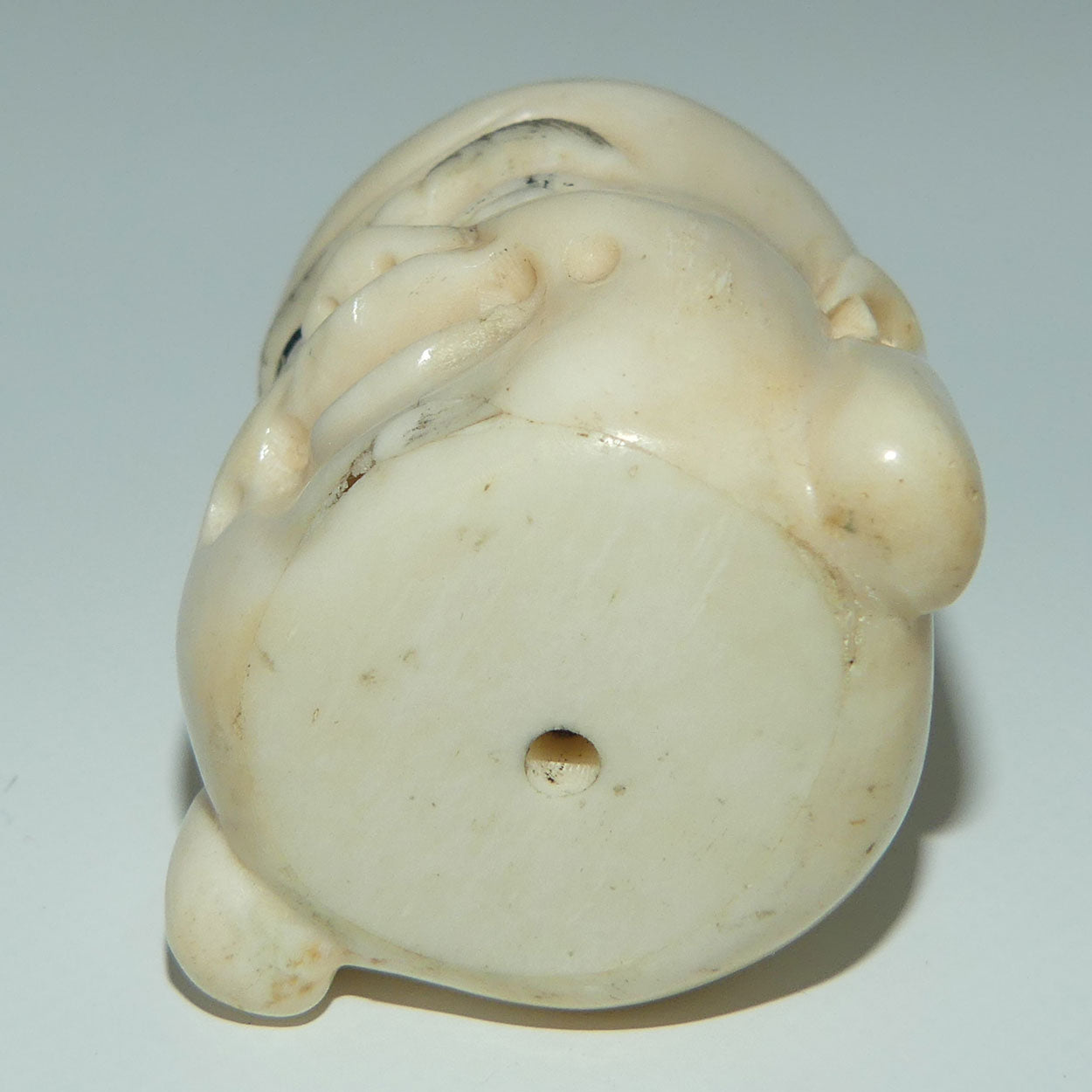 Chinese Carved Bone Buddha caricature