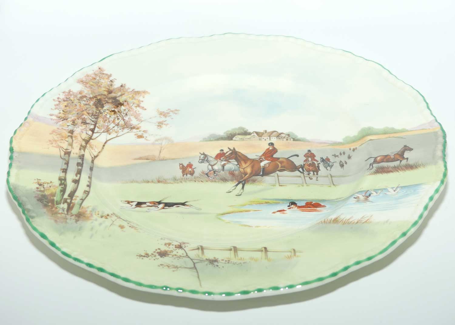 Royal Doulton Fox Hunting plate | Bullet Edge | Fine Bone China body | 27cm | #2