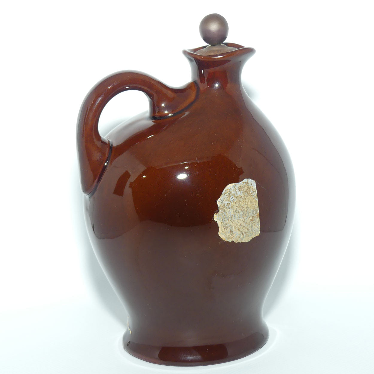 Royal Doulton Kingsware Bonnie Prince Charlie flask | Stopper + Label