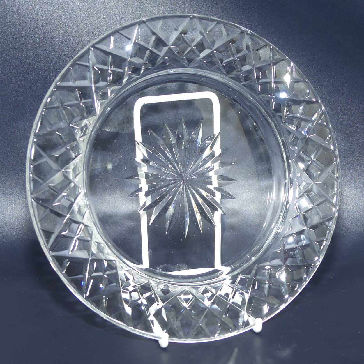 Stuart Crystal diamond cut wine bottle coaster
