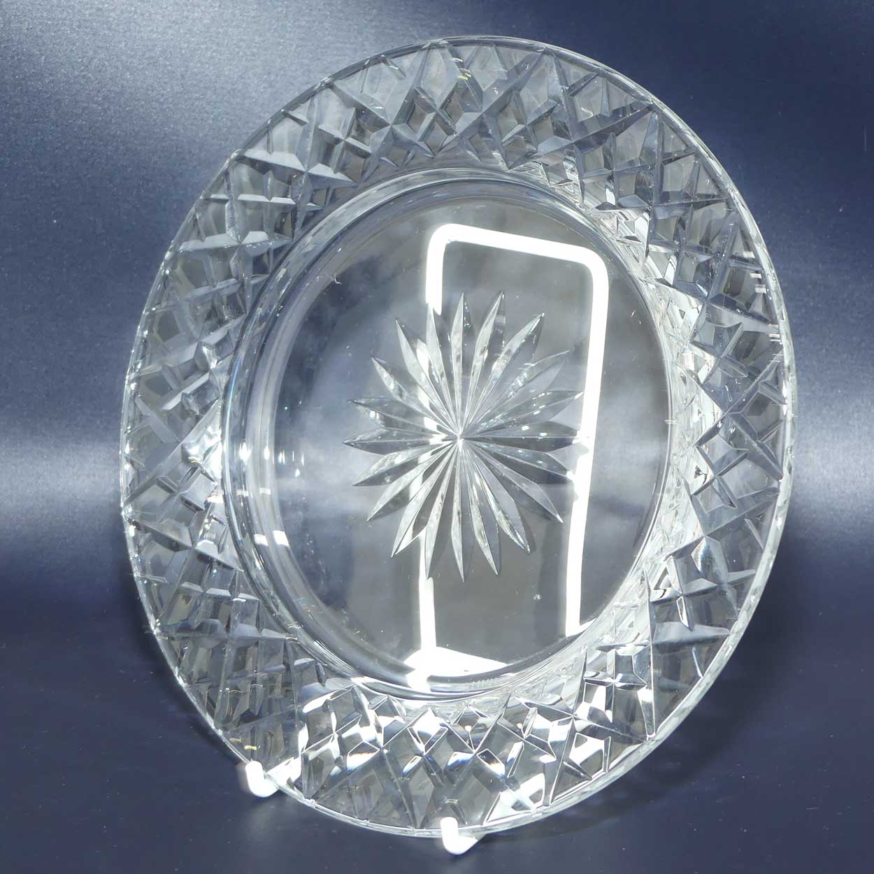 Stuart Crystal diamond cut wine bottle coaster