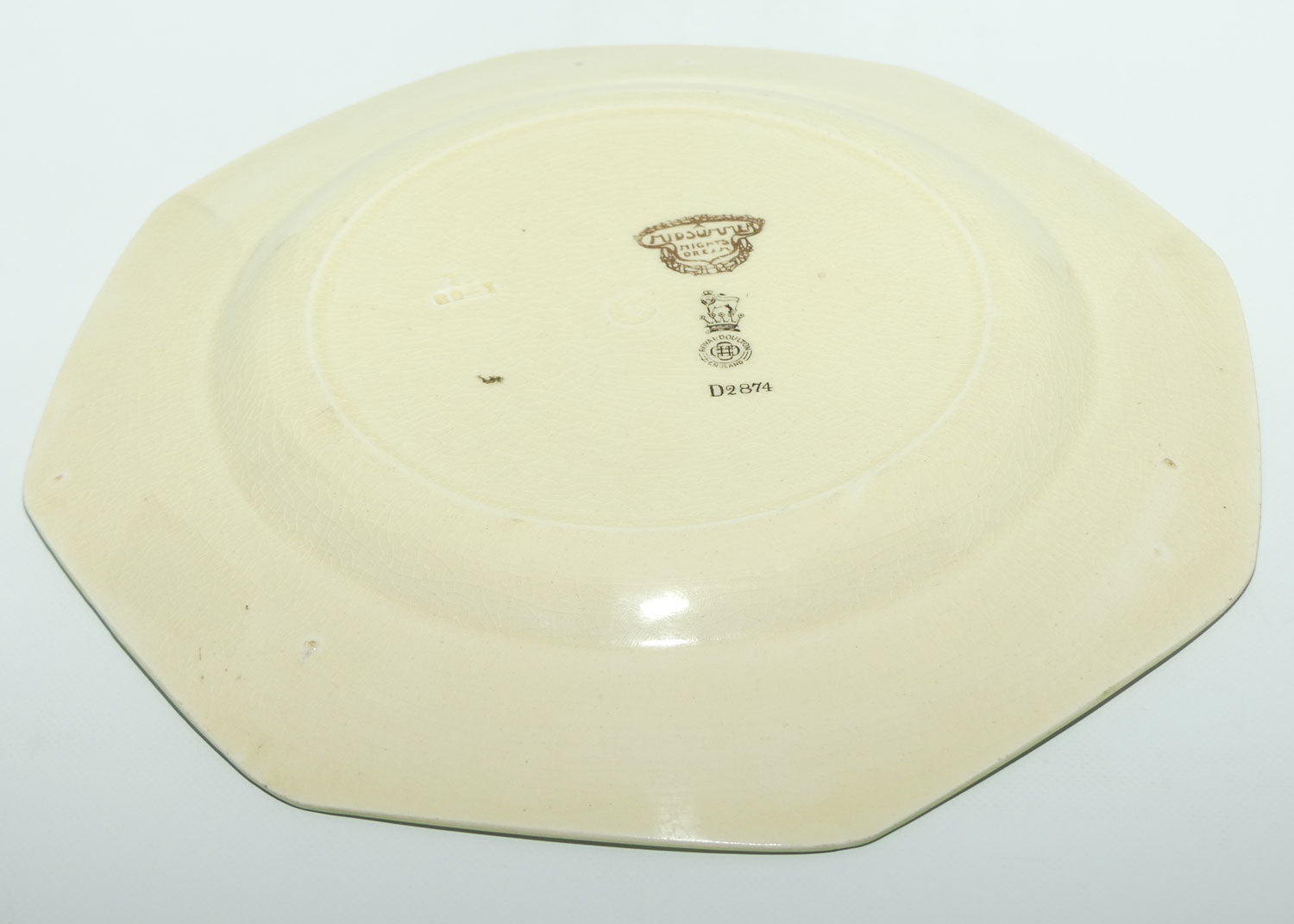 Royal Doulton Midsummer Night's Dream series plate | Bottom | Octagonal shape D2874