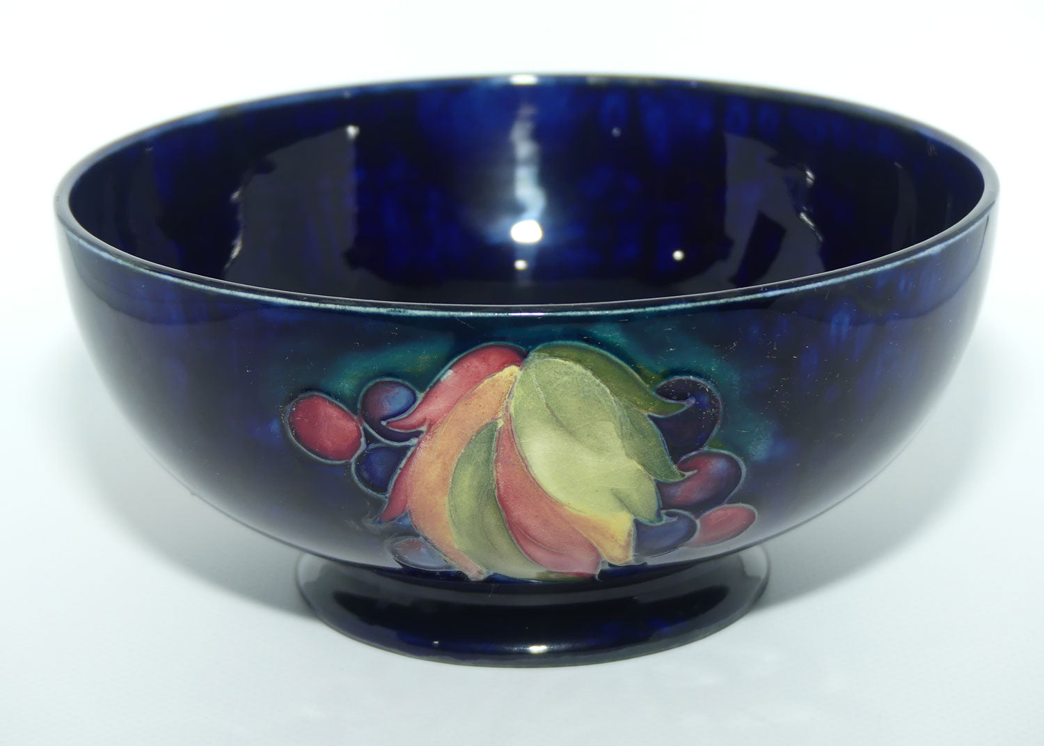 William Moorcroft Leaves and Fruit (Blue Green) bowl