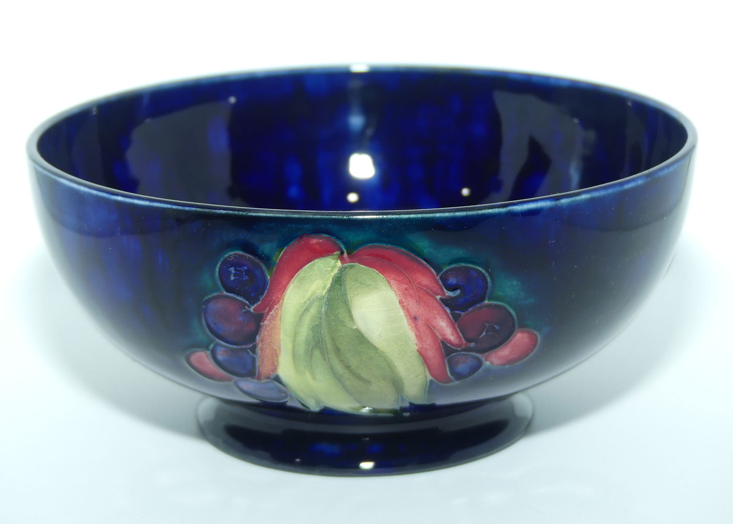 William Moorcroft Leaves and Fruit (Blue Green) bowl