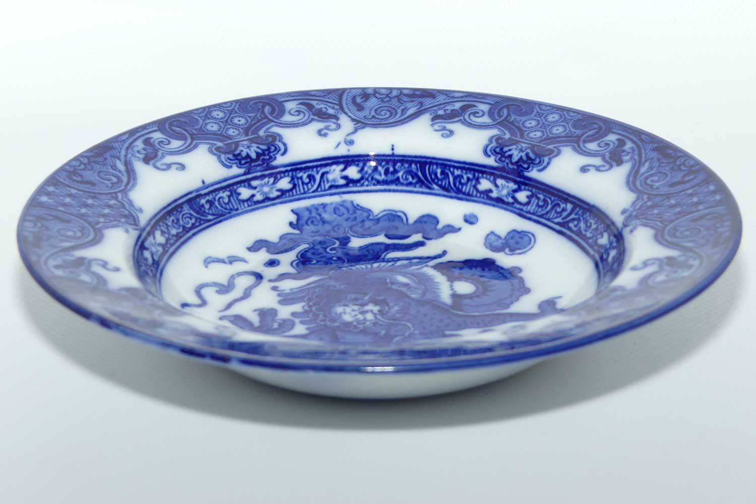 Royal Doulton Flow Blue Oyama pattern bowl | c.1907