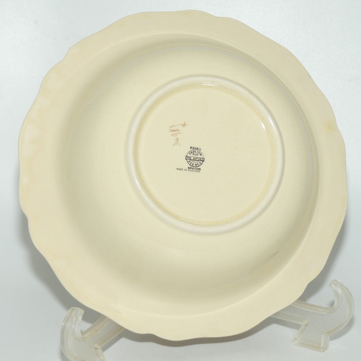 Royal Doulton Gleaners and Gypsies Leeds shape large bowl