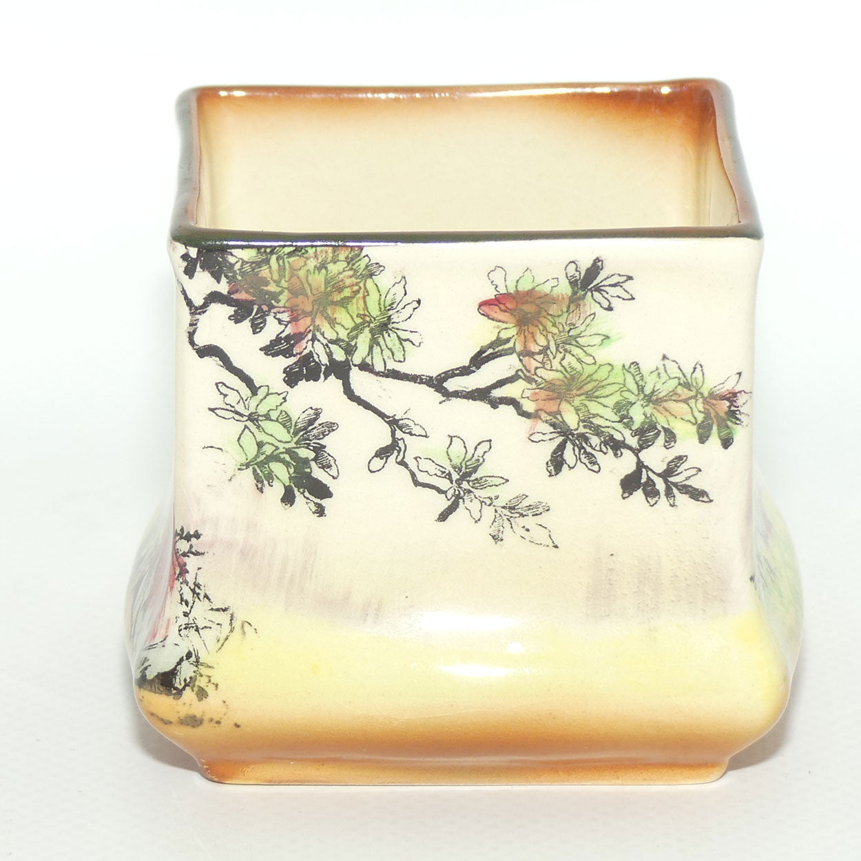 Royal Doulton Gleaners and Gypsies miniature squat square vase