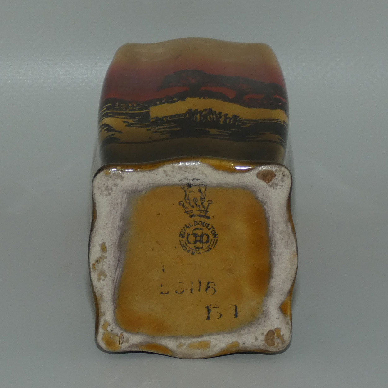 Royal Doulton Poplars at Sunset square vase D3416