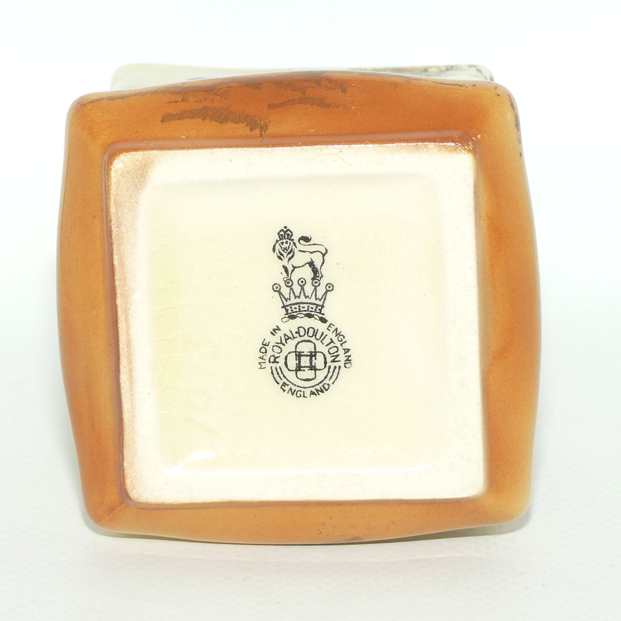 Royal Doulton Gleaners and Gypsies miniature squat square vase