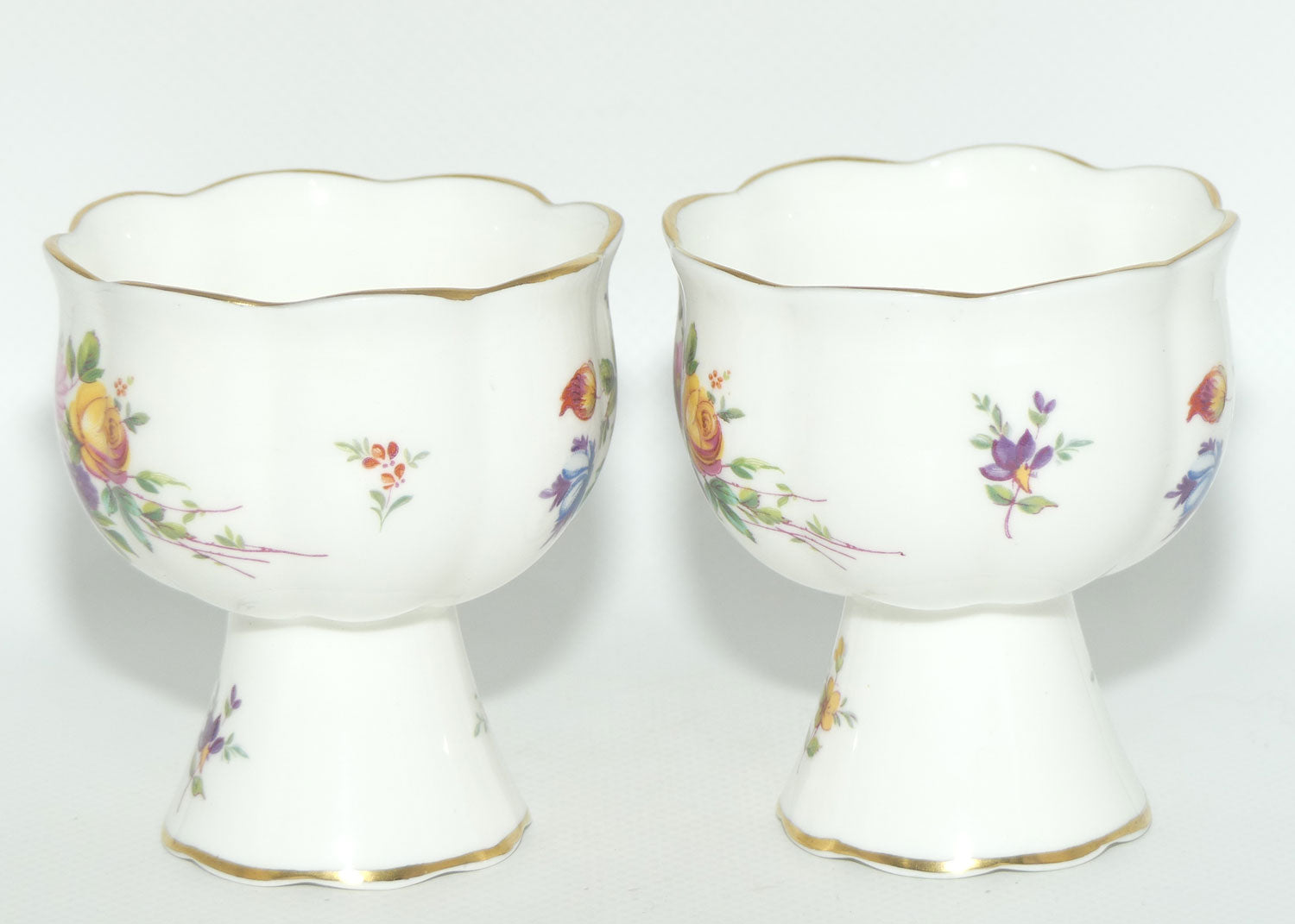 Minton Bone China Marlow pair of candle cups | boxed