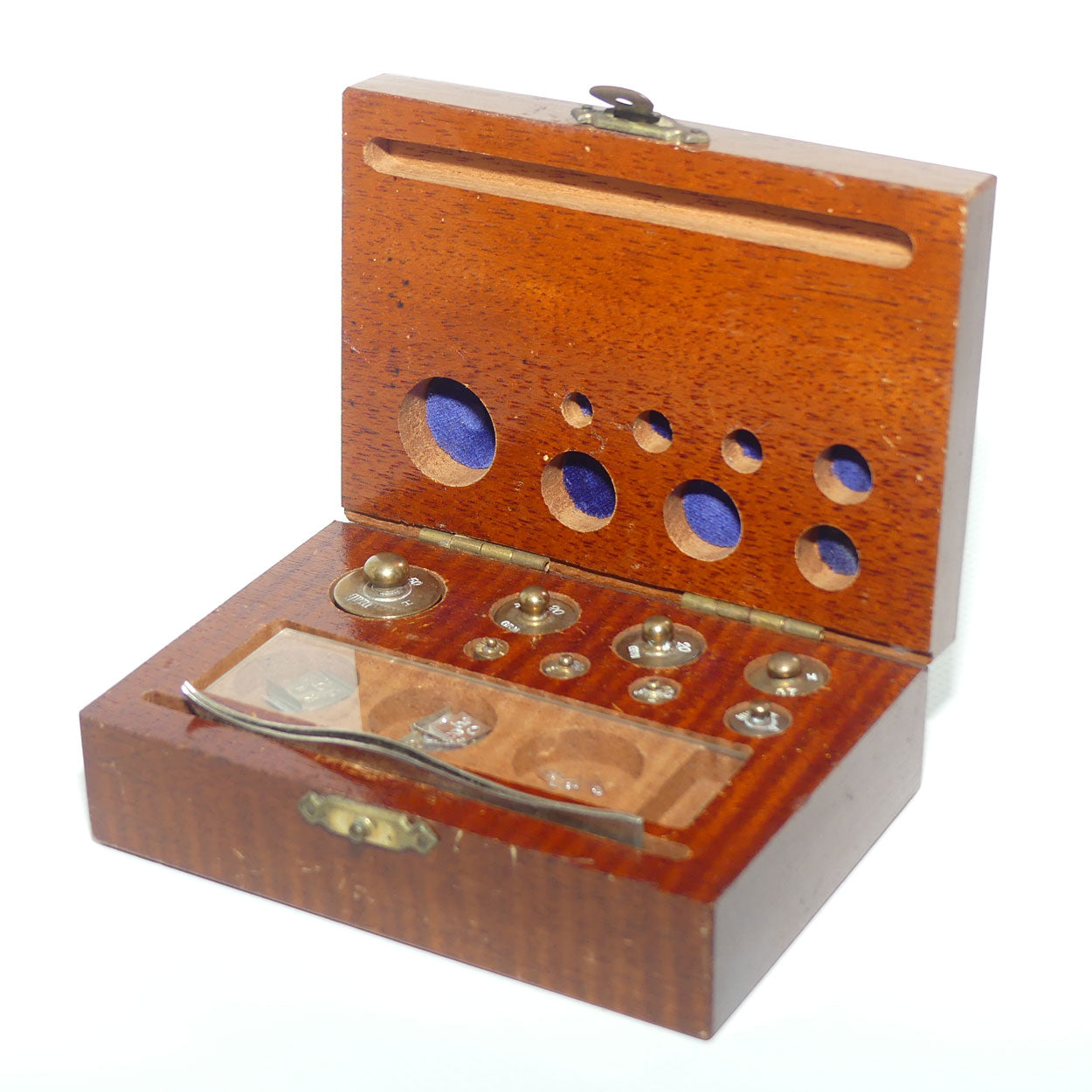 Early to mid 20th Century set of Scientific Scale | Gold Scale weights in wooden case
