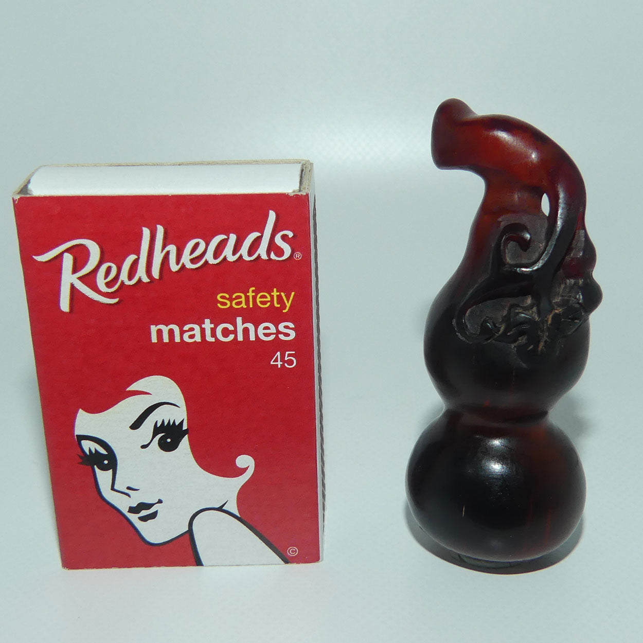 Japanese Carved Boxwood miniature Gourd