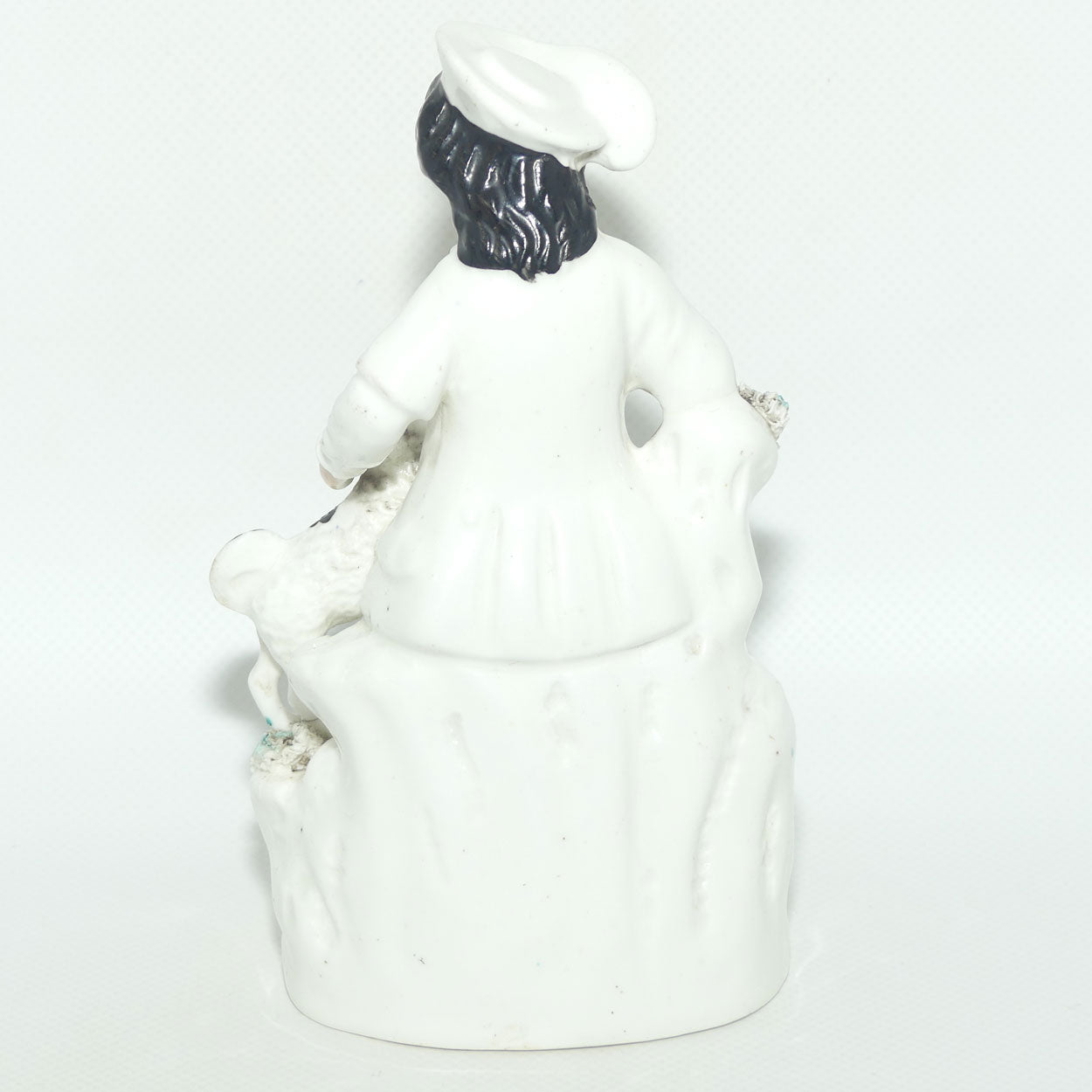 Early 19th Cent Staffordshire Porcelain Boy with Begging Spaniel