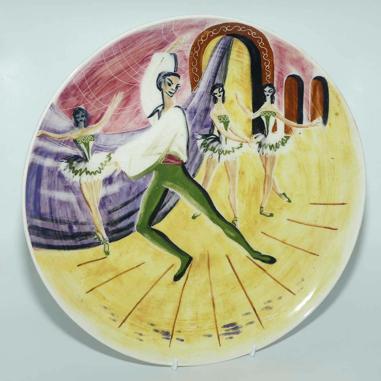 Martin Boyd Spanish Dancer and Ballerinas design wall plaque | 32.5cm diam