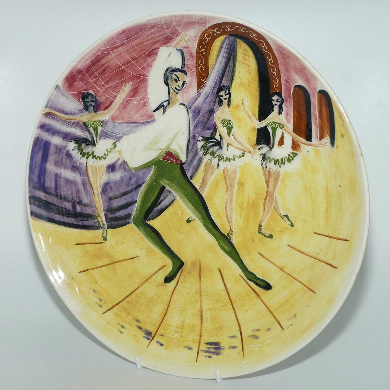 Martin Boyd Spanish Dancer and Ballerinas design wall plaque | 32.5cm diam
