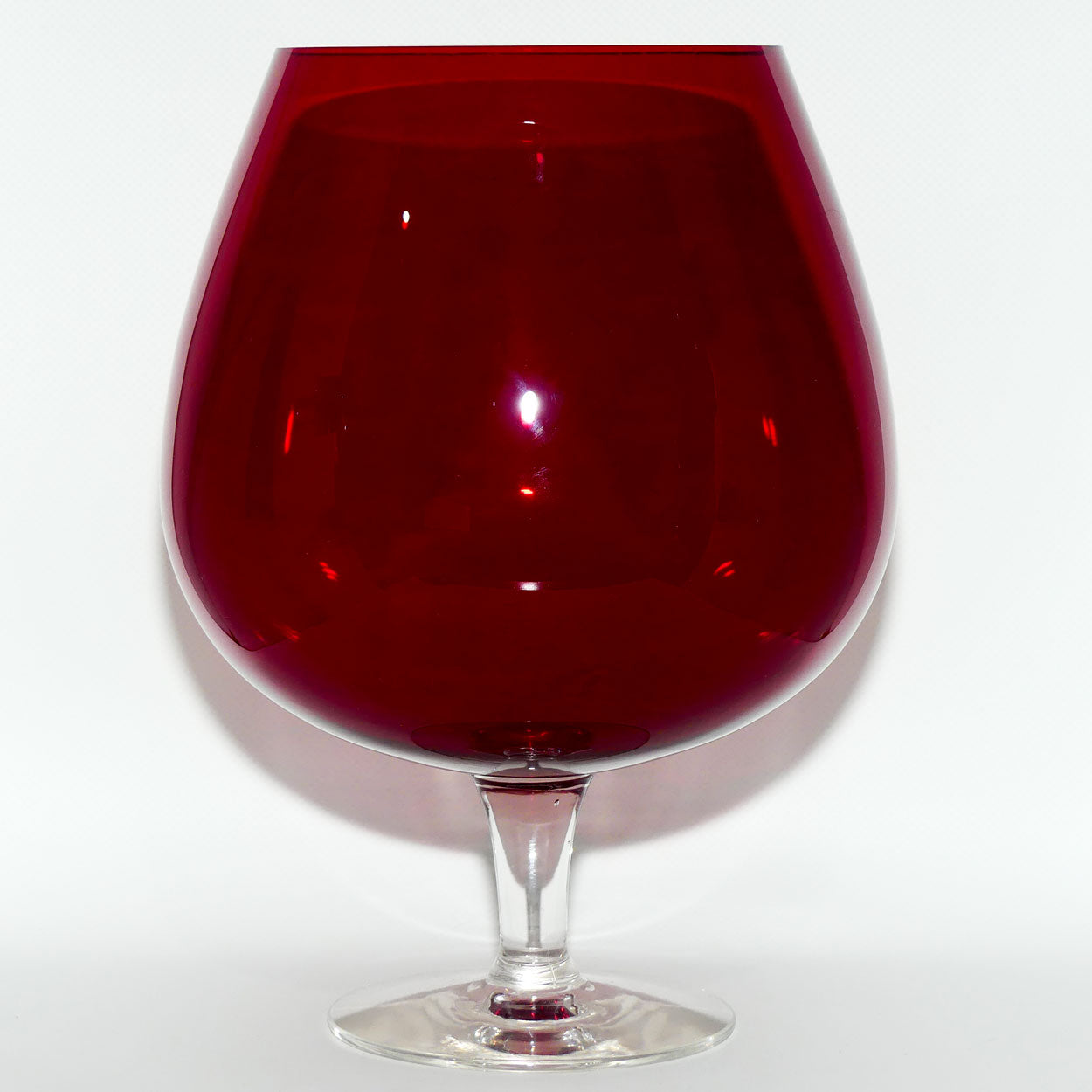 Whitefriars large size Ruby Red Brandy Balloon