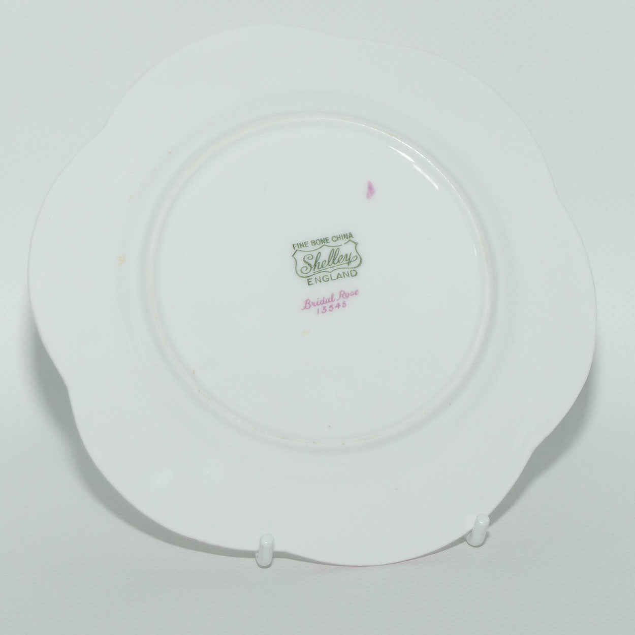 Shelley Dainty shape Bridal Rose saucer and plate | Pattern 13545