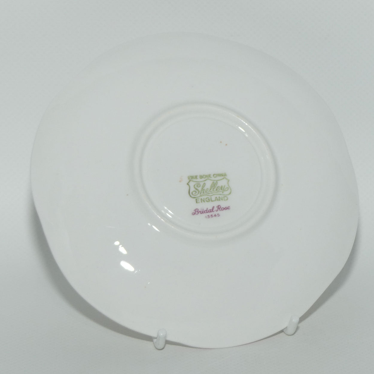 Shelley Dainty shape Bridal Rose saucer and plate | Pattern 13545