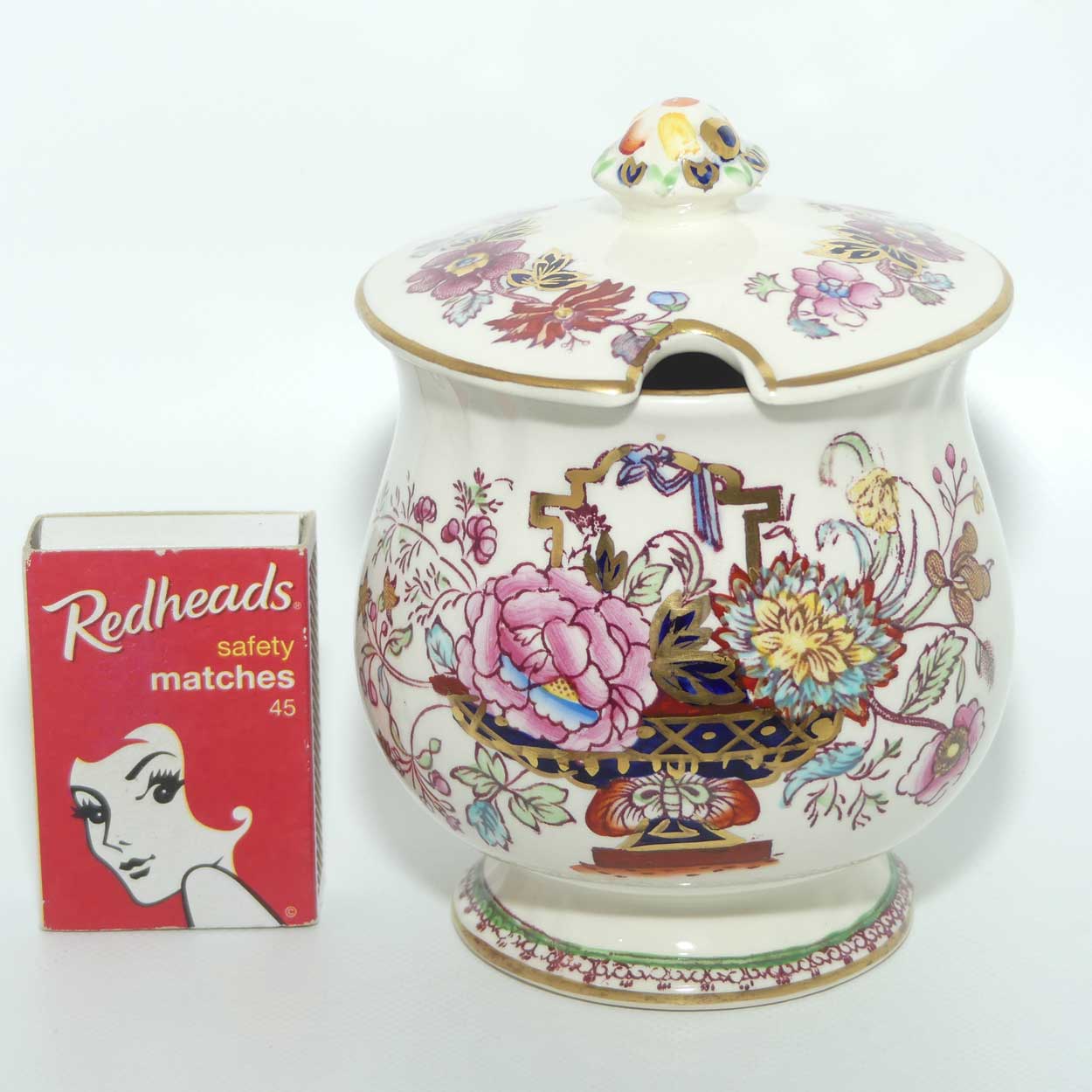 Masons Ironstone Brocade pattern jam pot