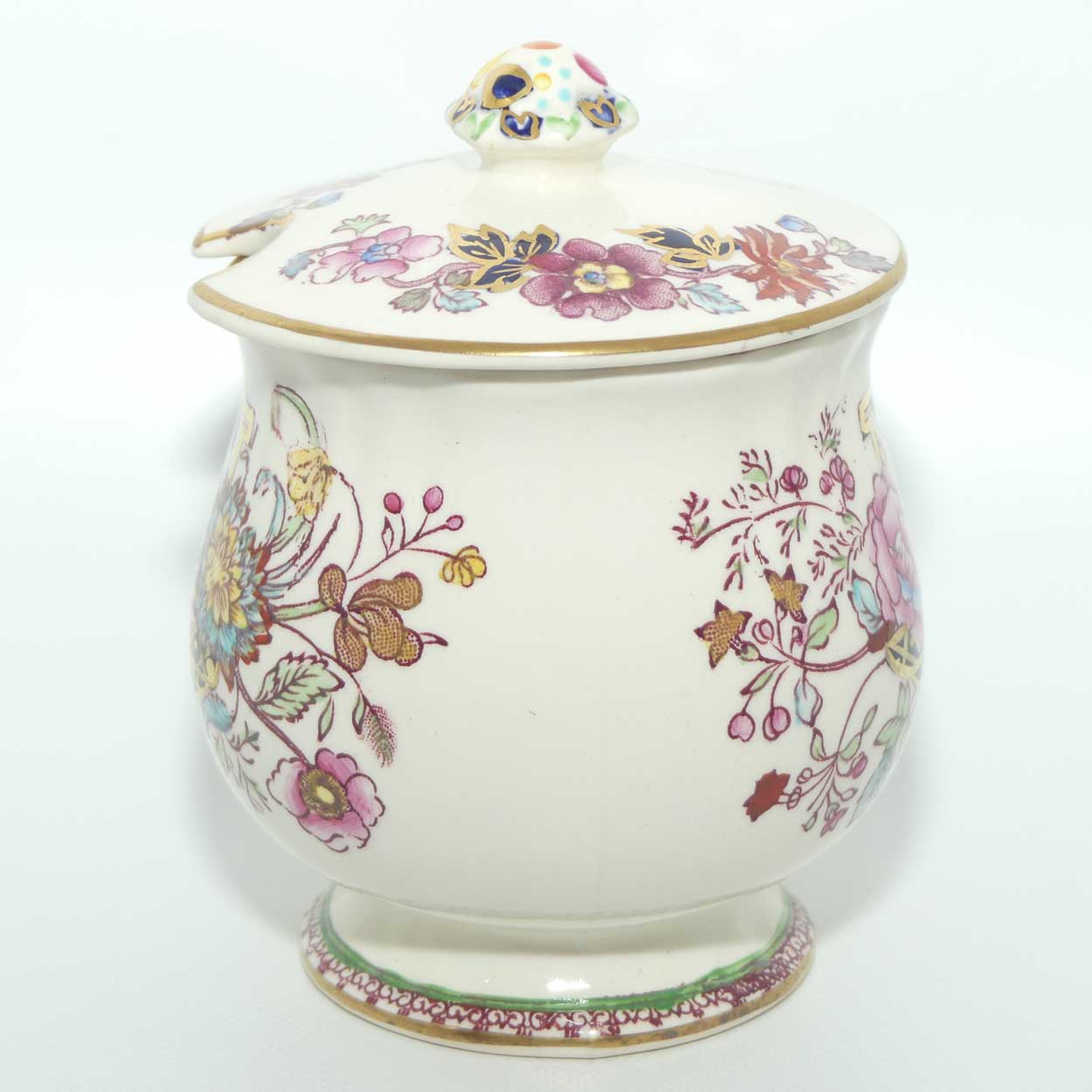Masons Ironstone Brocade pattern jam pot
