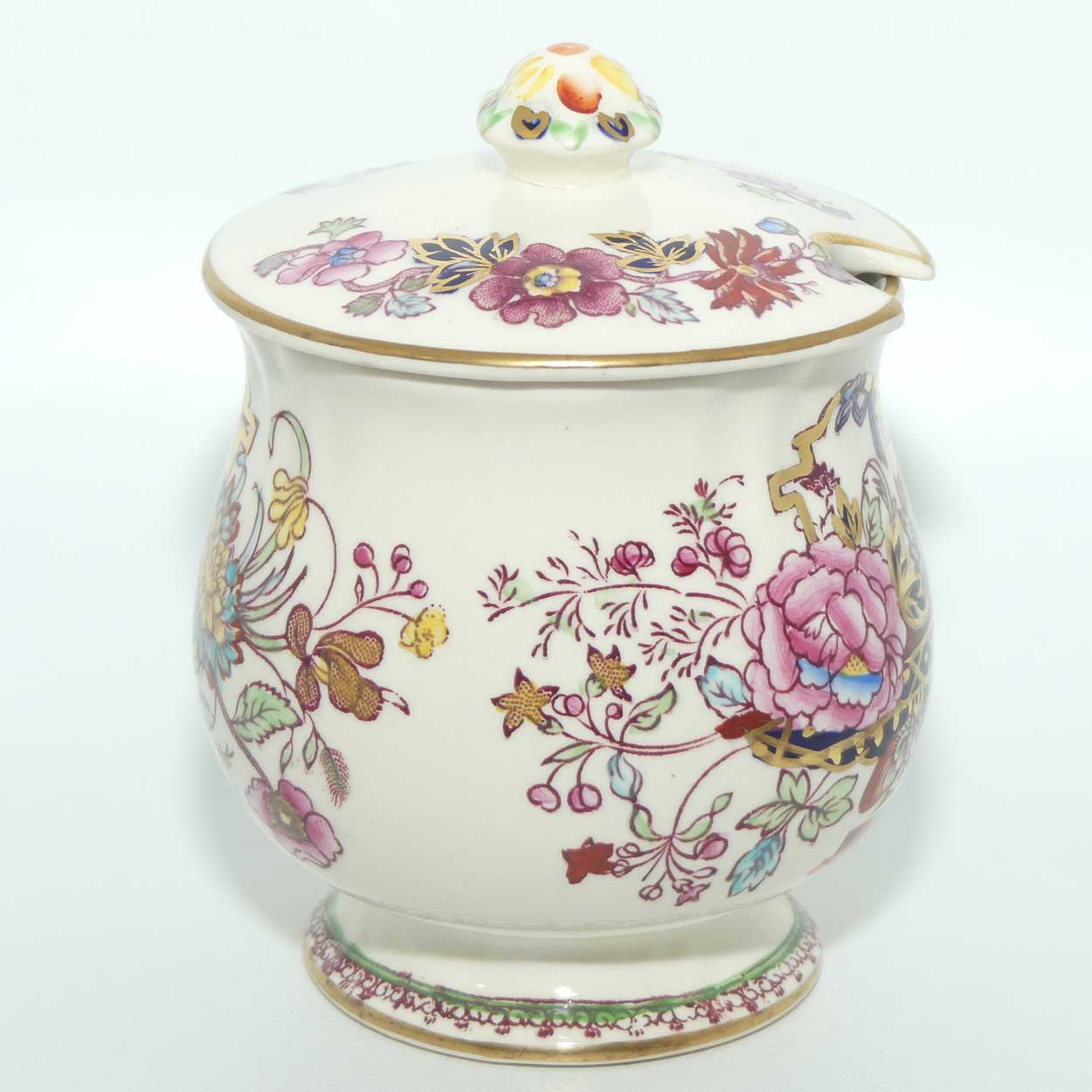 Masons Ironstone Brocade pattern jam pot