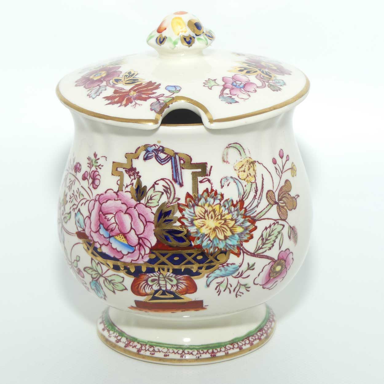 Masons Ironstone Brocade pattern jam pot
