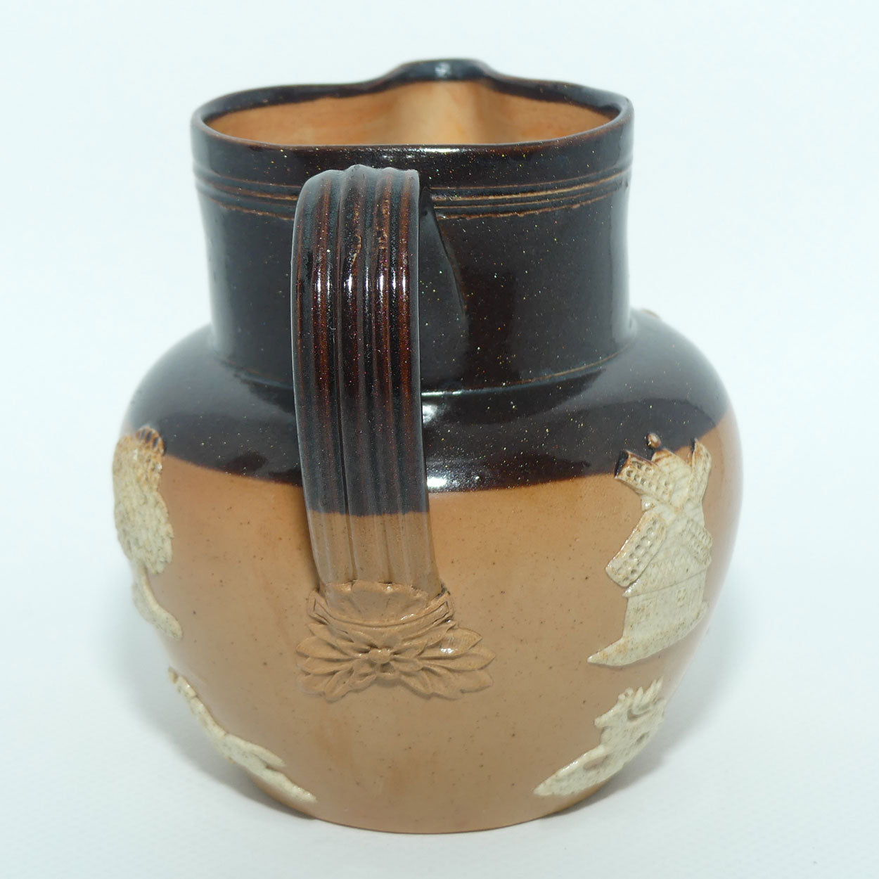 Royal Doulton Harvest Hunting small round jug | Brown Mica