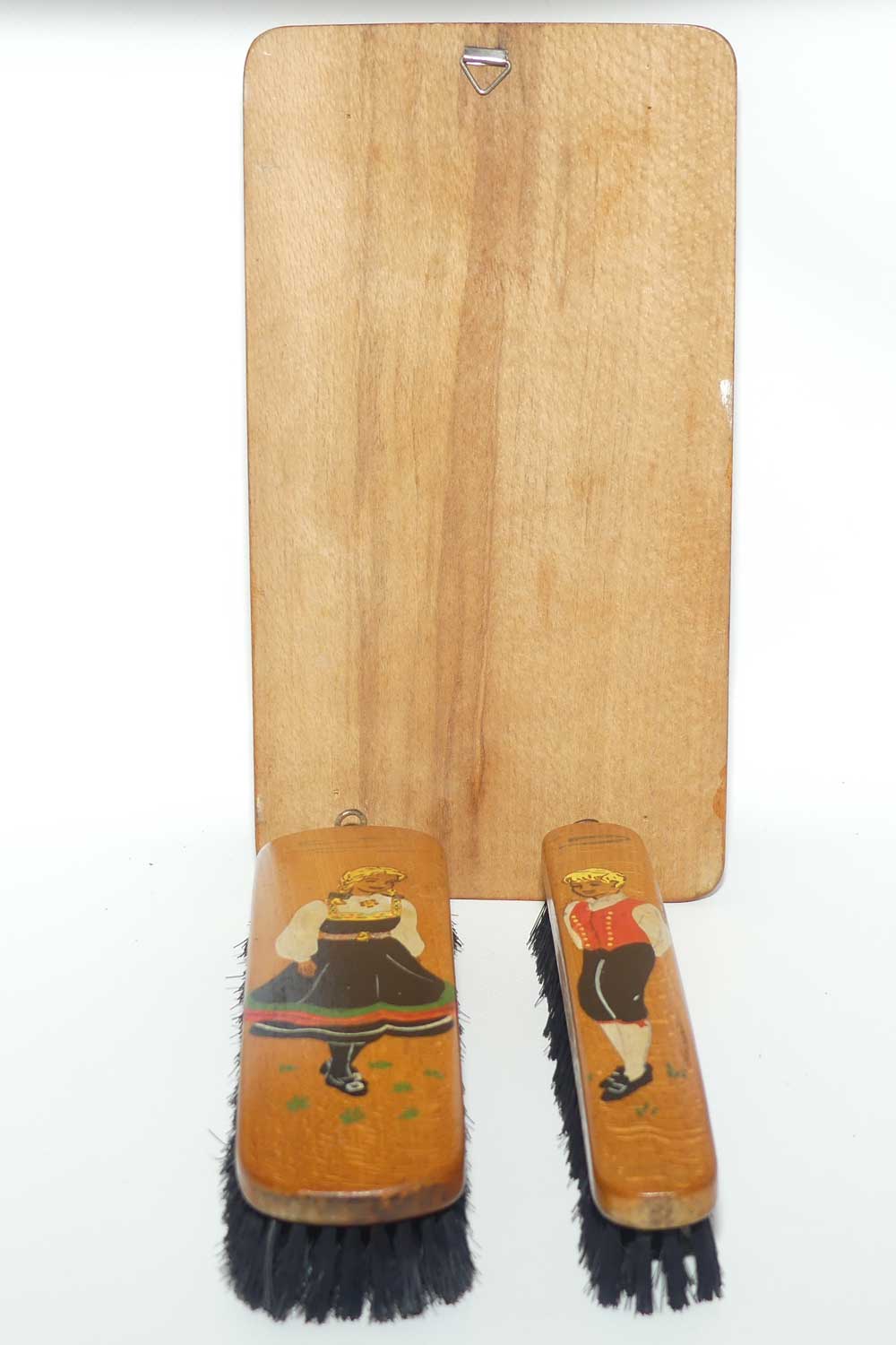 1950s era Dutch Boy and Girl Brush Set