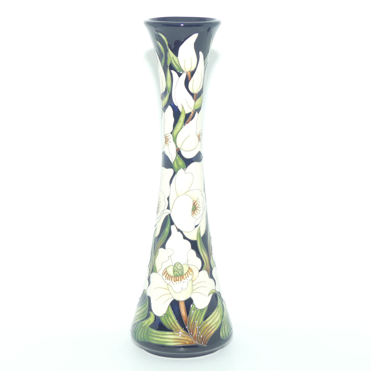 Moorcroft Buckingham Orchid 365/12 vase | NE | Issued for QEII 90th Birthday