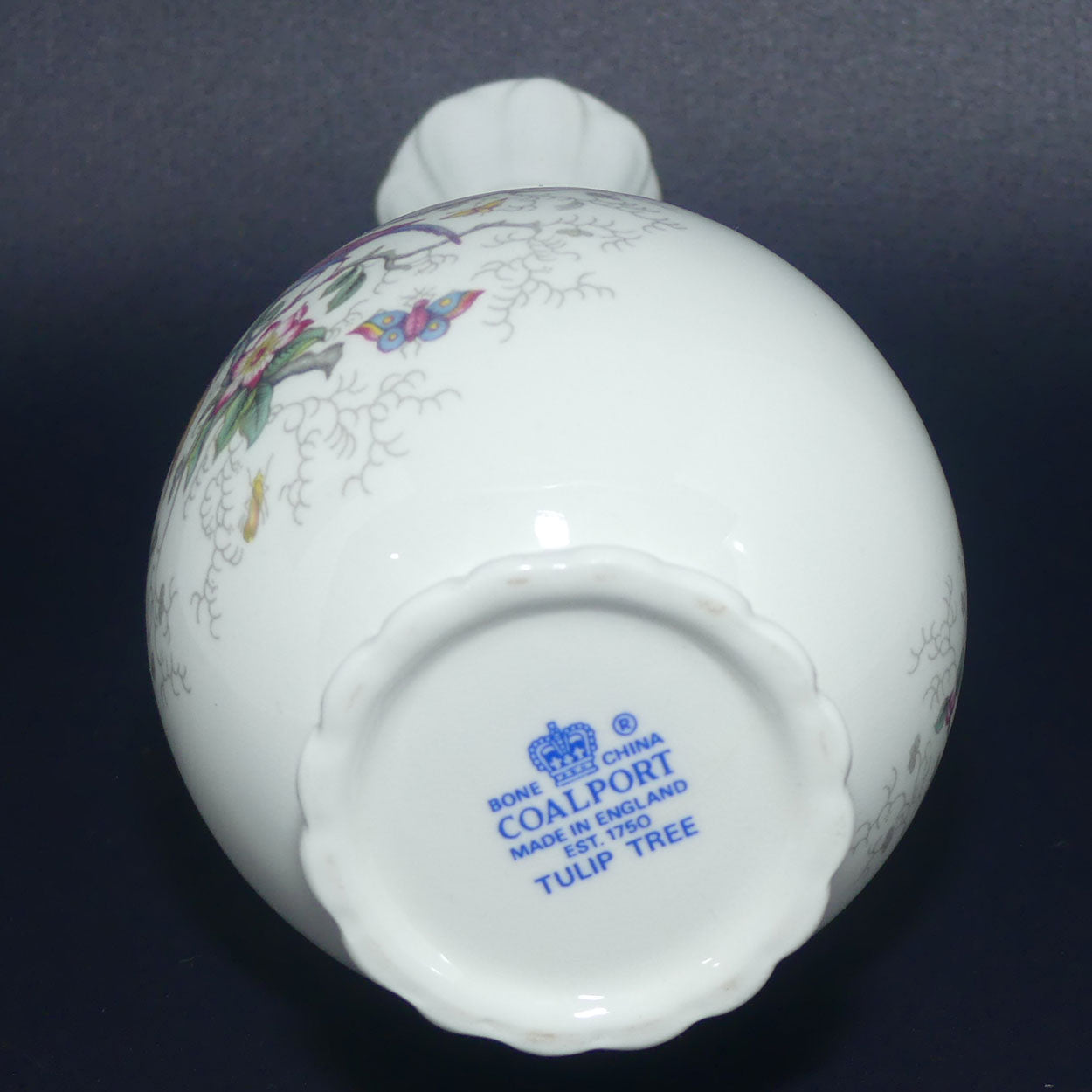 Coalport Bone China | Tulip Tree pattern | bud vase