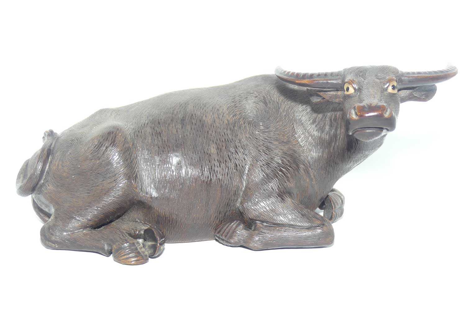 Mudman | Shiwan Pottery Water Buffalo figure | Lying
