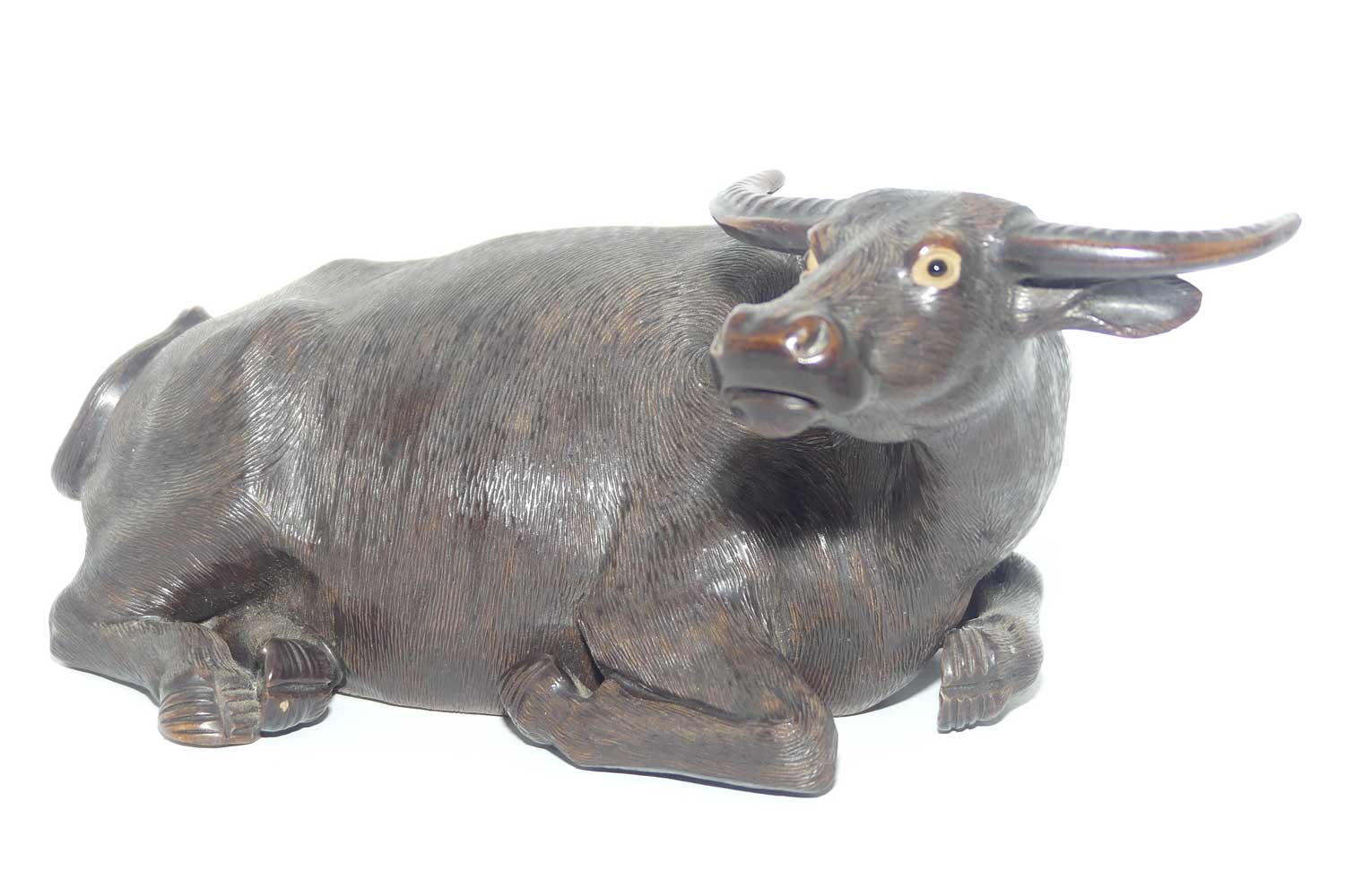 Mudman | Shiwan Pottery Water Buffalo figure | Lying
