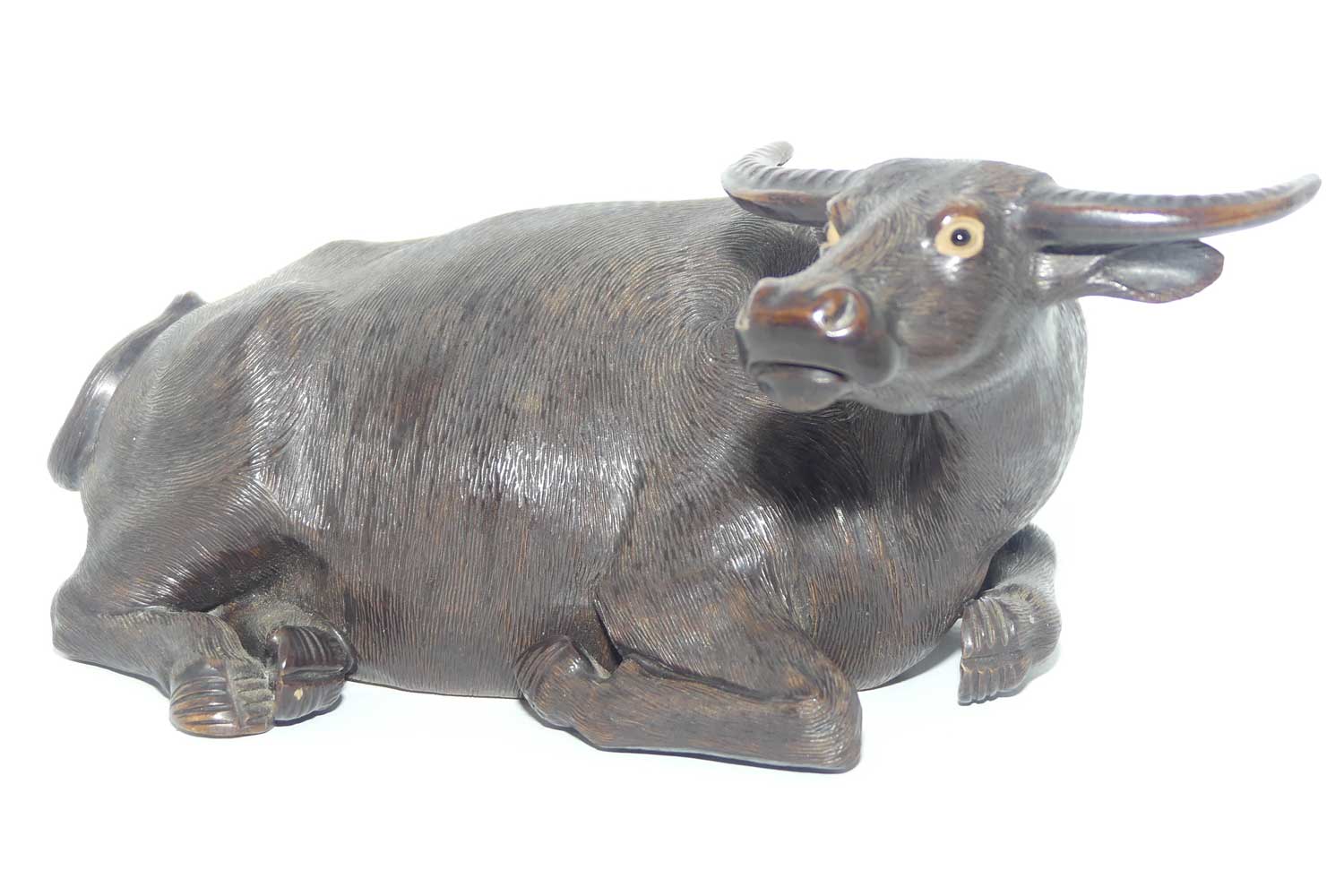 Mudman | Shiwan Pottery Water Buffalo figure | Lying