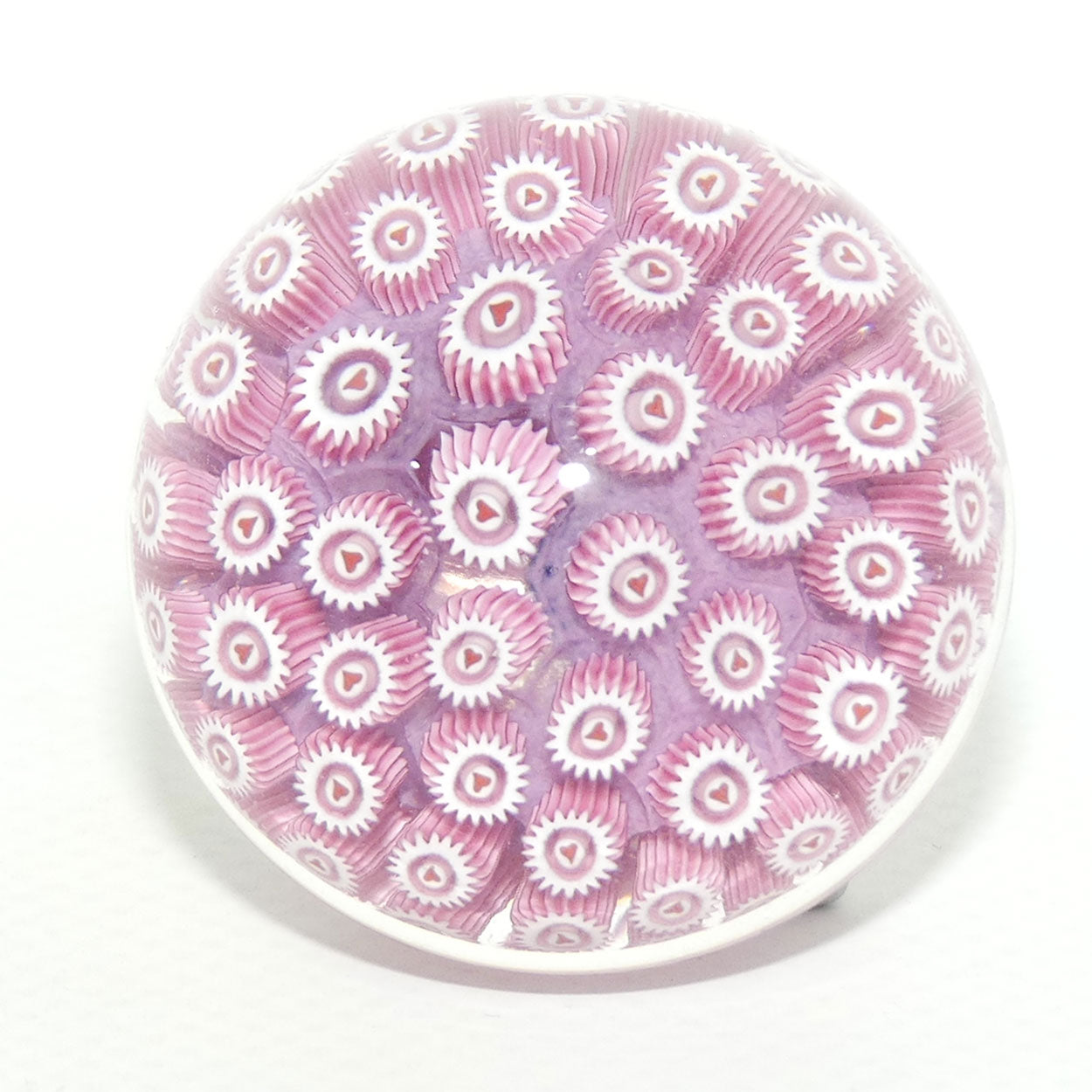 John Deacons Scotland Millefiori Bunch of Hearts Ultra Mini paperweight