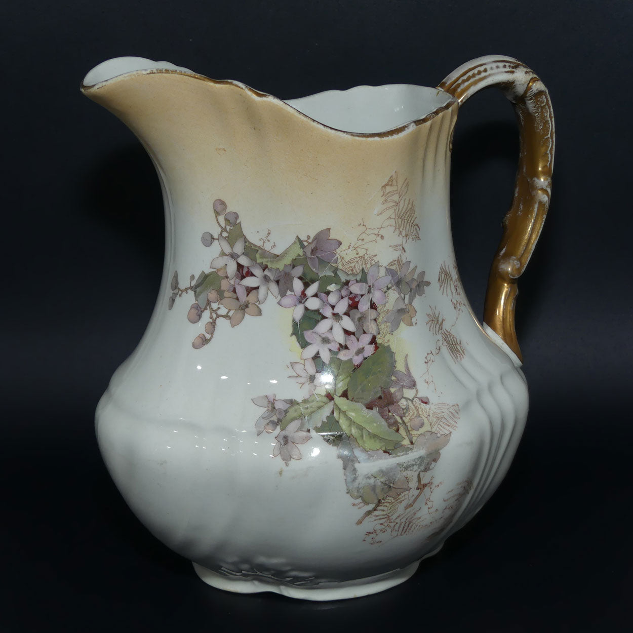 Doulton Burslem Blush Floral pattern water jug
