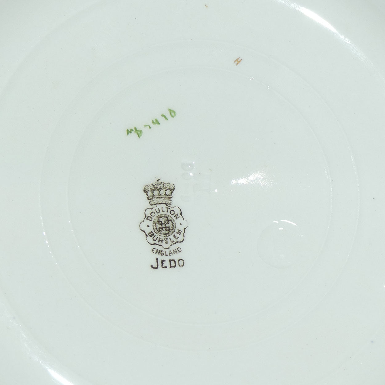 Doulton Burslem Isaac Walton Gallant Fishers Jedo border plate D2420 | #1 Brown Coat