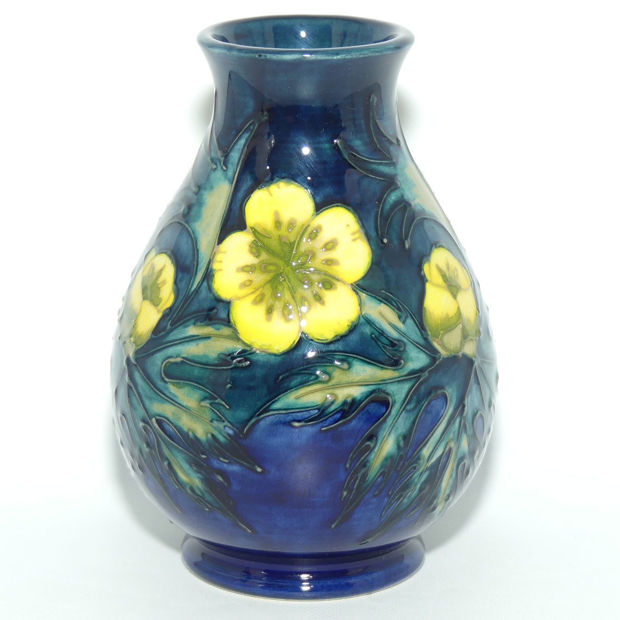 Moorcroft Buttercup 7/5 vase | signed J Moorcroft