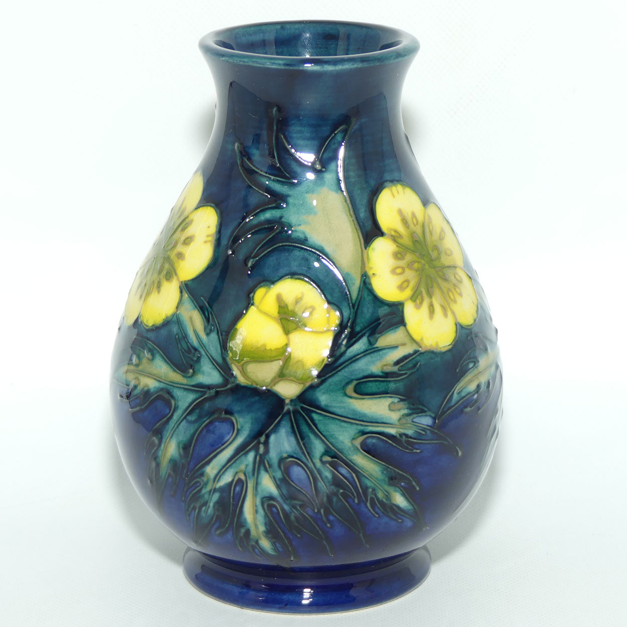 Moorcroft Buttercup 7/5 vase | signed J Moorcroft