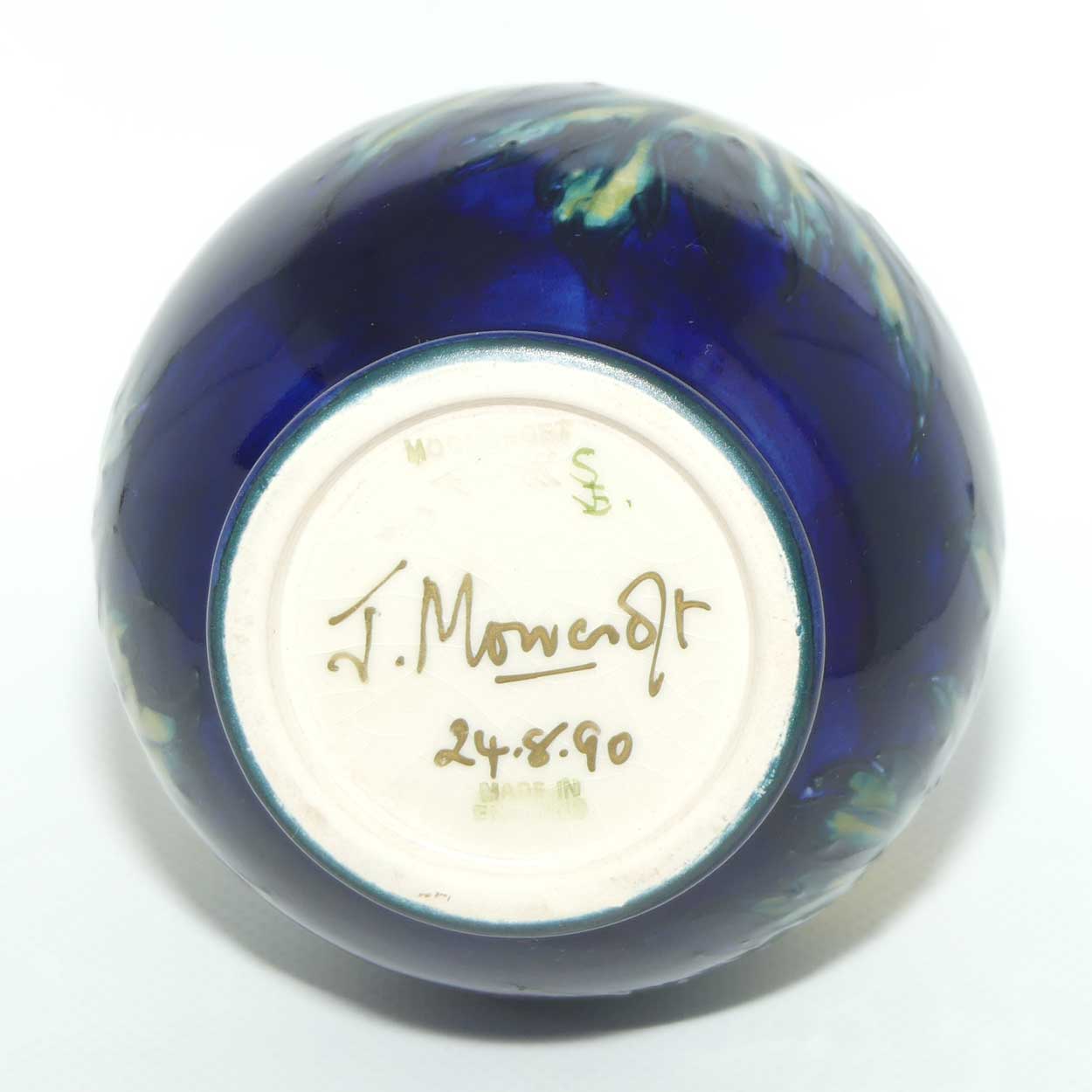 Moorcroft Buttercup 7/5 vase | signed J Moorcroft | boxed