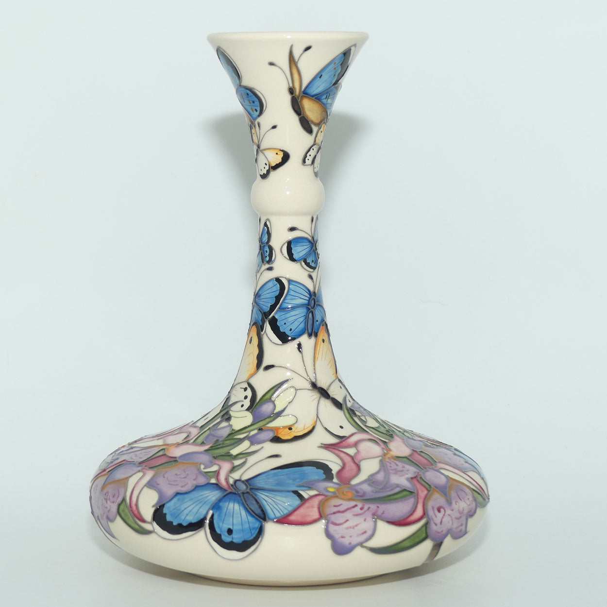 Moorcroft Buckingham Orchid 365/12 vase | NE | Issued for QEII 90th Birthday