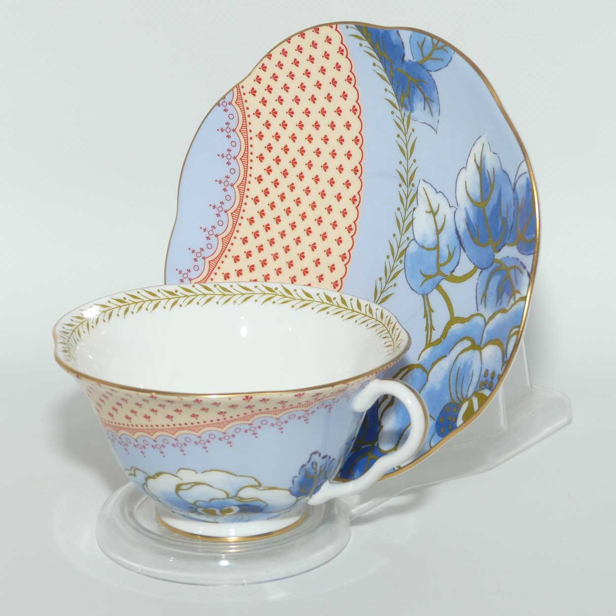 Wedgwood Bone China Butterfly Bloom | Blue | cup and saucer | boxed