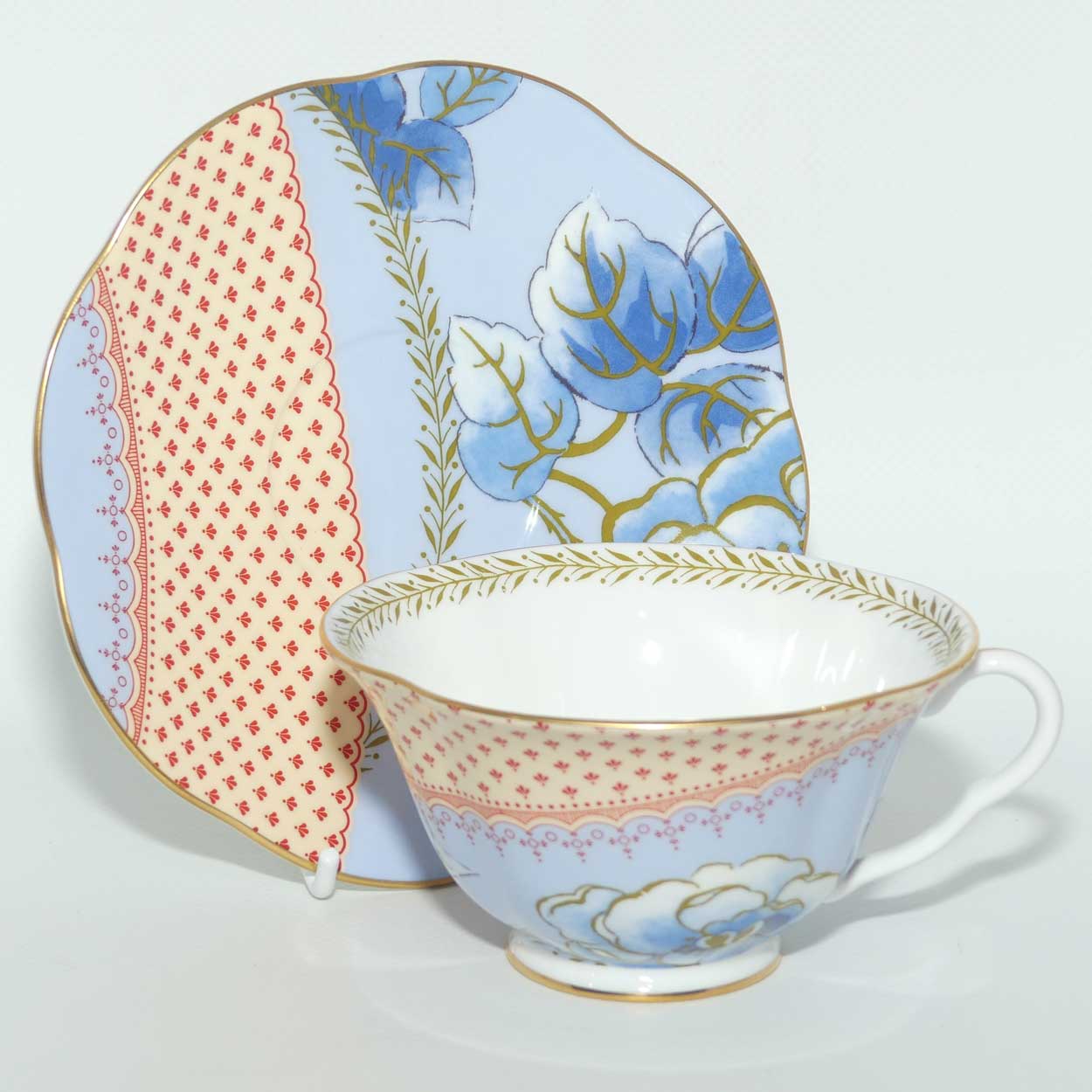 Wedgwood Bone China Butterfly Bloom | Blue | cup and saucer | boxed